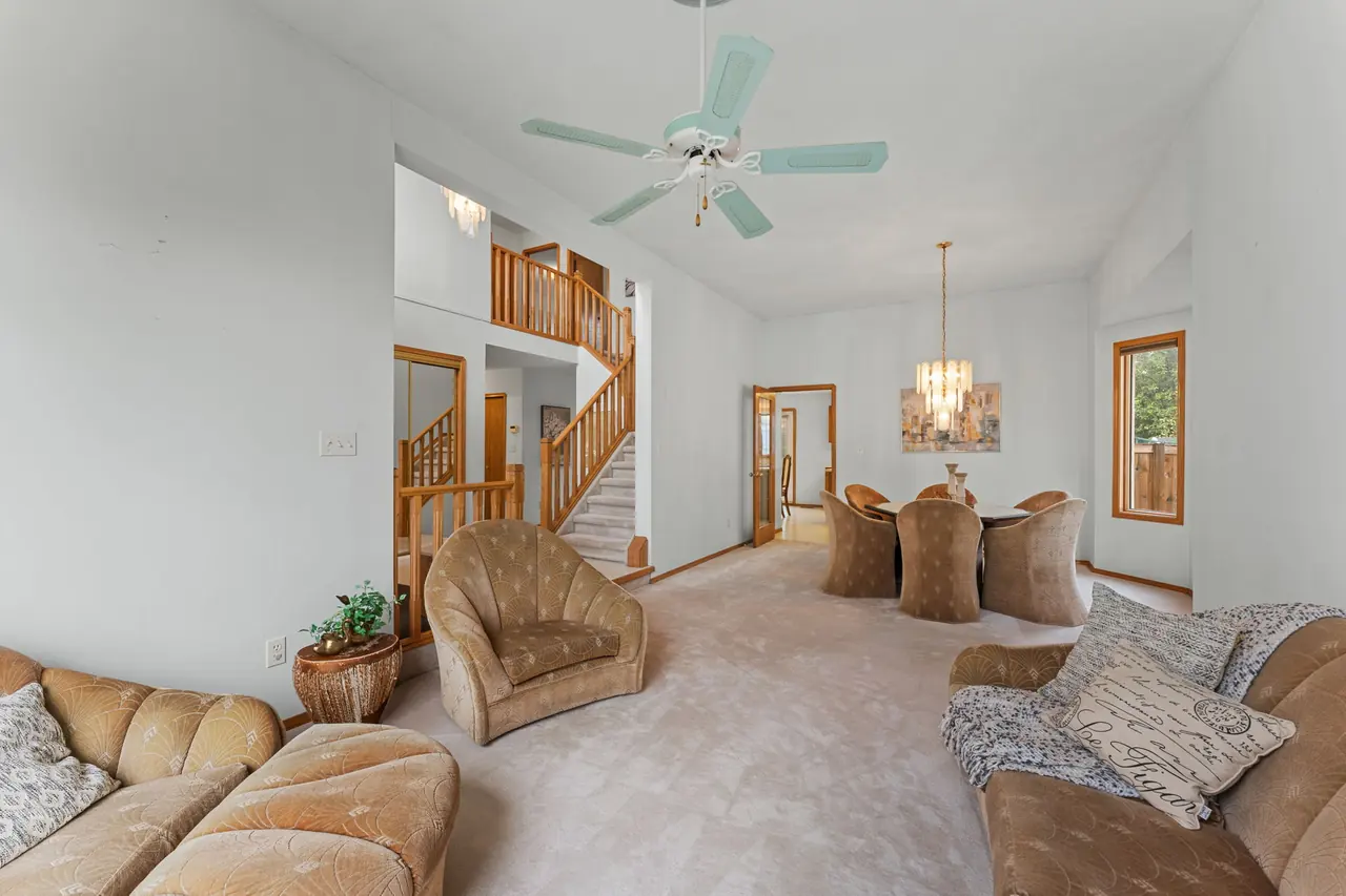 Formal living and dining rooms