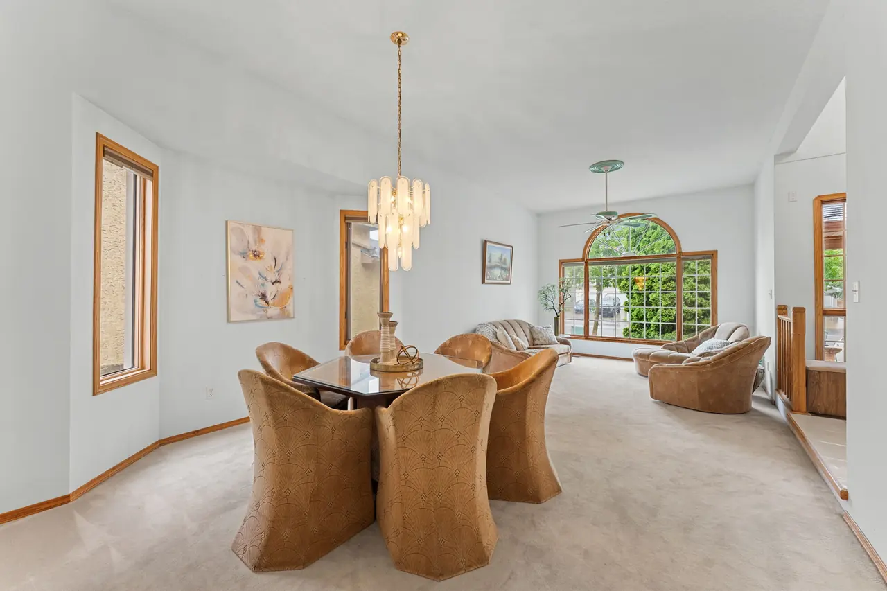 Formal dining room looking toward the living room