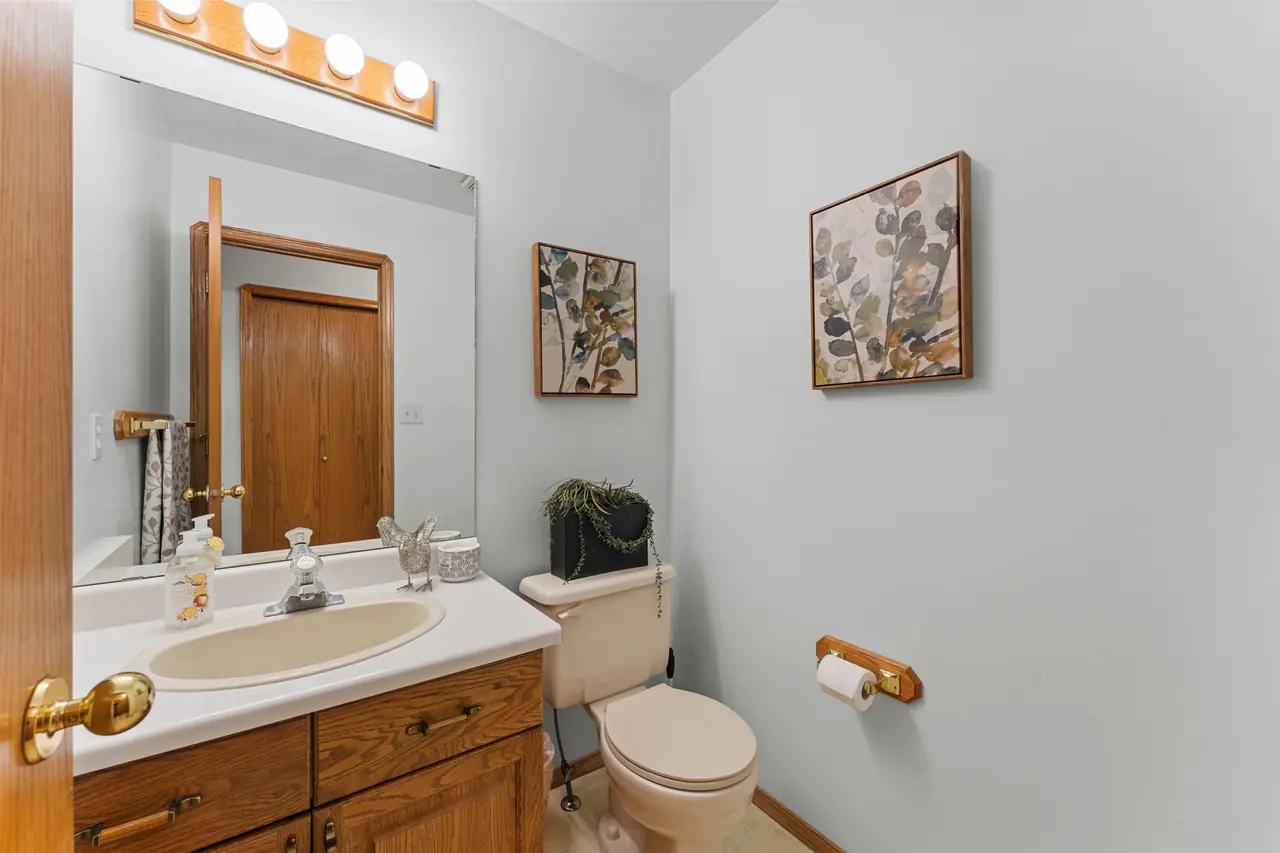 Main-floor half bathroom