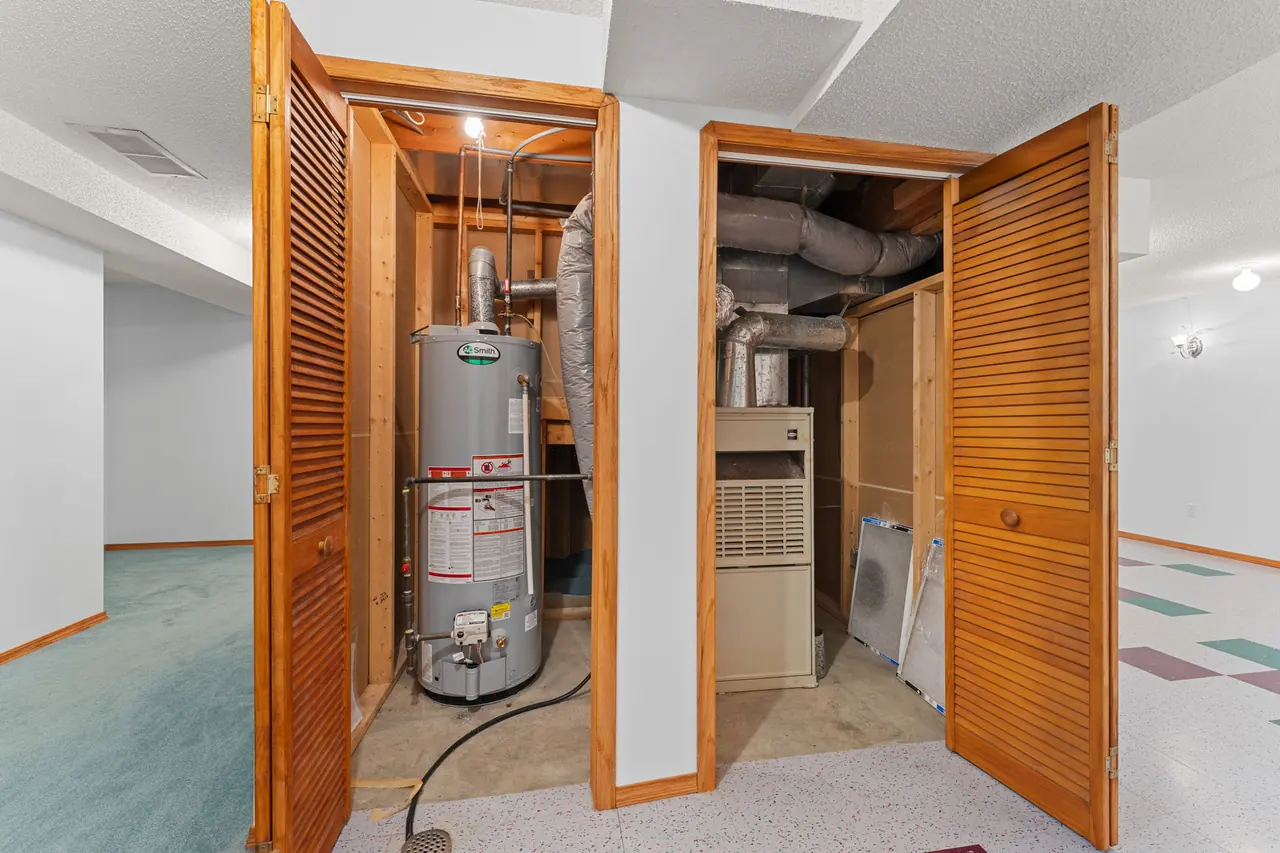 Basement utility closet