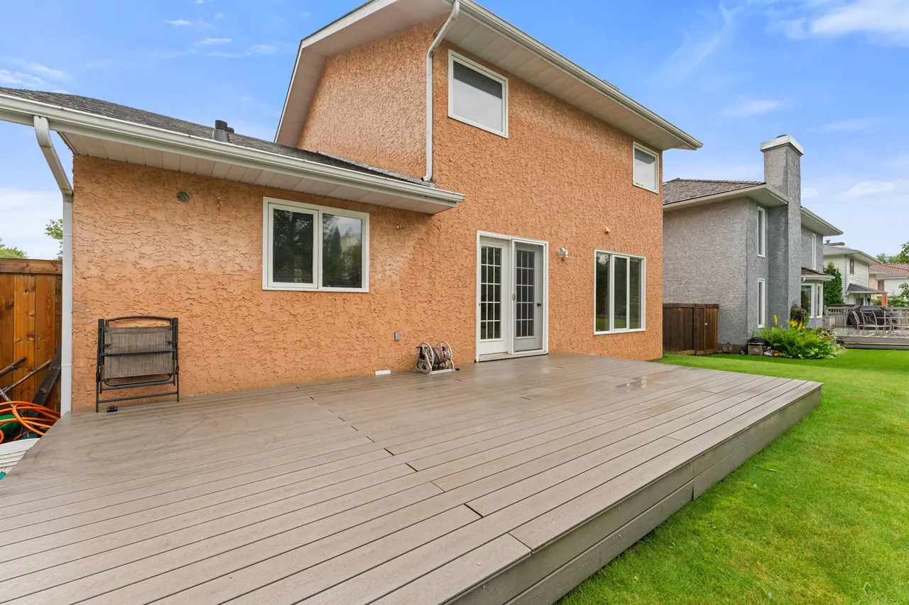Rear exterior with deck